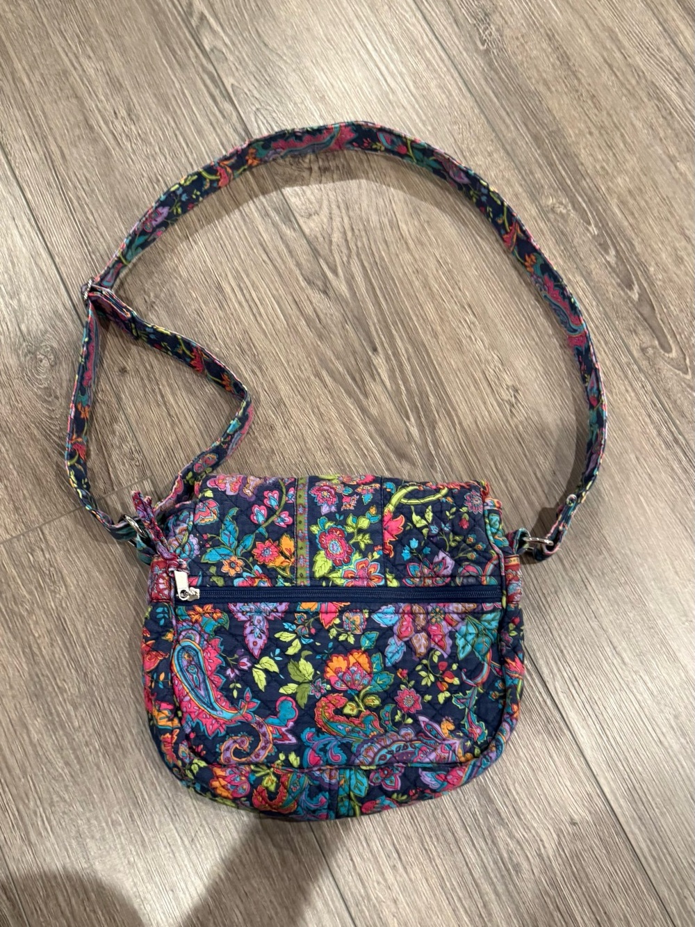 Quilted Floral Crossbody Bag in Multicolor